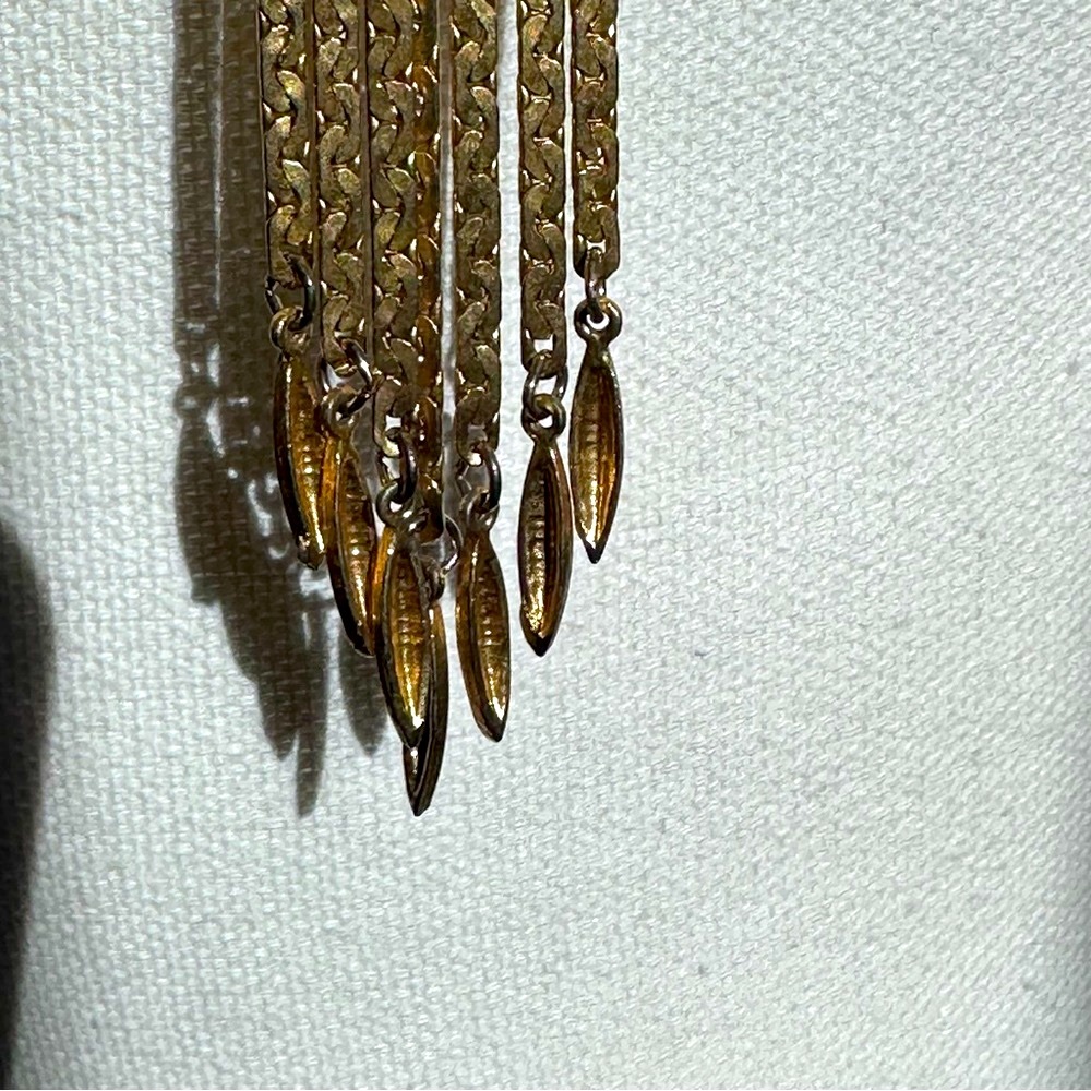 D’orlan - Vintage gold plated Y 6-strand necklace - Picture 14 of 14